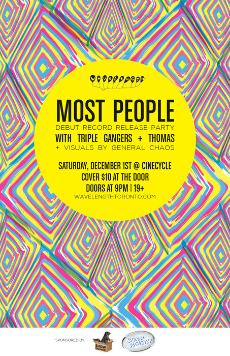 Most People debut record release w/ Triple Gangers + THOMAS