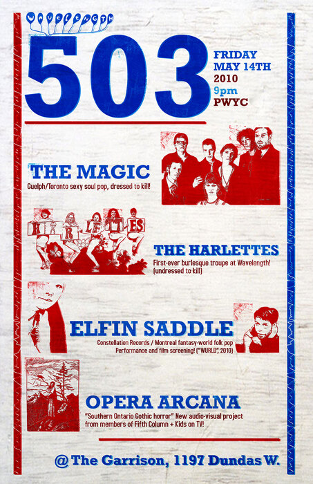 The Magic, The Harlettes, Elfin Saddle + Opera Arcana at The Garrison