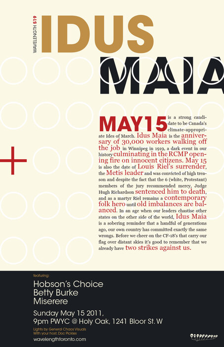 WL519 Idus Maia: Betty Burke + Hobson&amp;amp;#039;s Choice + Miserere