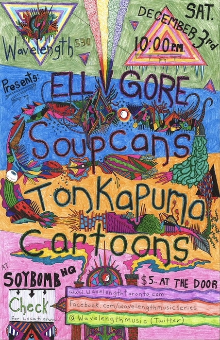 Ell V Gore, Soupcans, Cartoons, Tonkapuma
