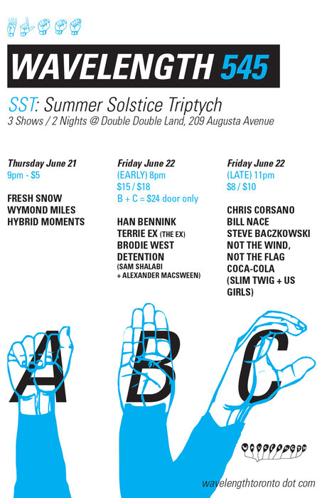 SST (Summer Solstice Triptych) Parts 2 &amp;amp;amp; 3: Han Bennink / Terrie Ex / Brodie West + Detention (EARLY) / Chris Corsano Trio + NTWNTF + Coca-Cola (LATE)