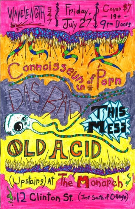 The Connoisseurs of Porn, Das Rad, This Mess, Old Acid