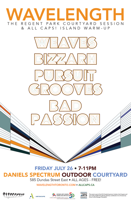 The Regent Park Courtyard Session: Weaves + Bizzarh + Pursuit Grooves + Bad Passion - All Ages + Outdoors + FREE!