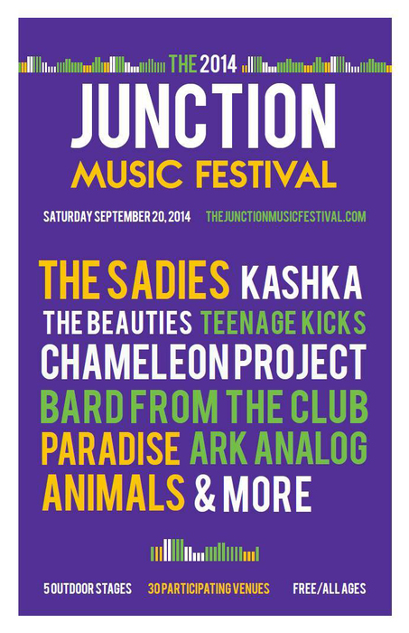 Junction Music Festival: Rambunctious, Ark Analog, Paradise Animals, Omhouse, Tails, The Two Koreas, Erika Werry & the Alphabet - FREE!