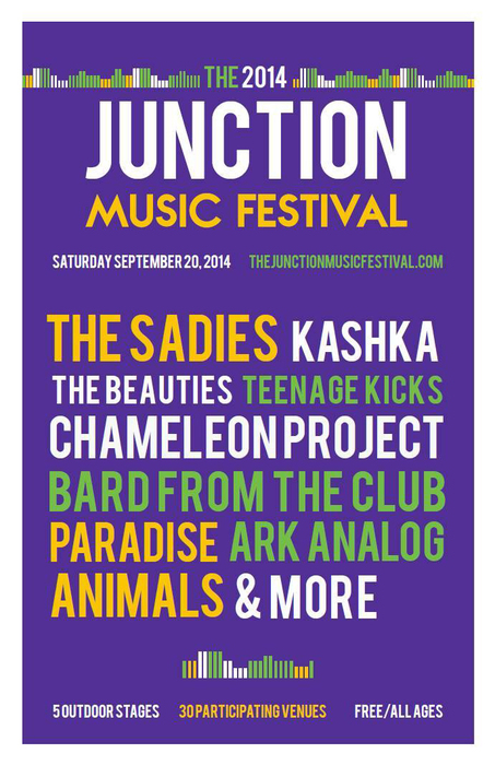 Junction Music Festival: Rambunctious, Ark Analog, Paradise Animals, Omhouse, Tails, The Two Koreas, Erika Werry &amp;amp;amp; the Alphabet - FREE!