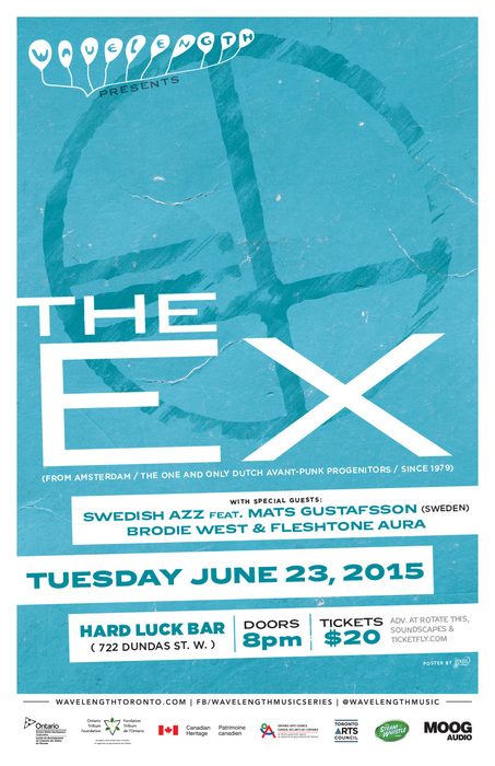 The Ex (from The Netherlands) + Swedish azz feat. Mats Gustafsson + Brodie West & Fleshtone Aura