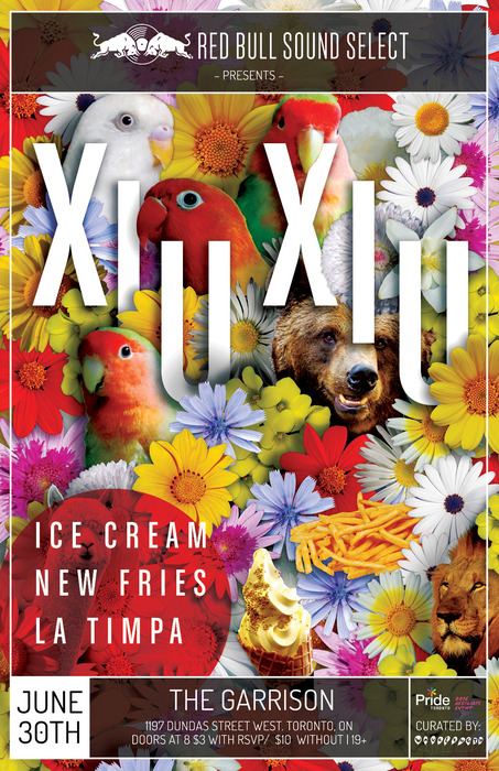 Red Bull Sound Select: Xiu Xiu + Ice Cream + New Fries + La timpa