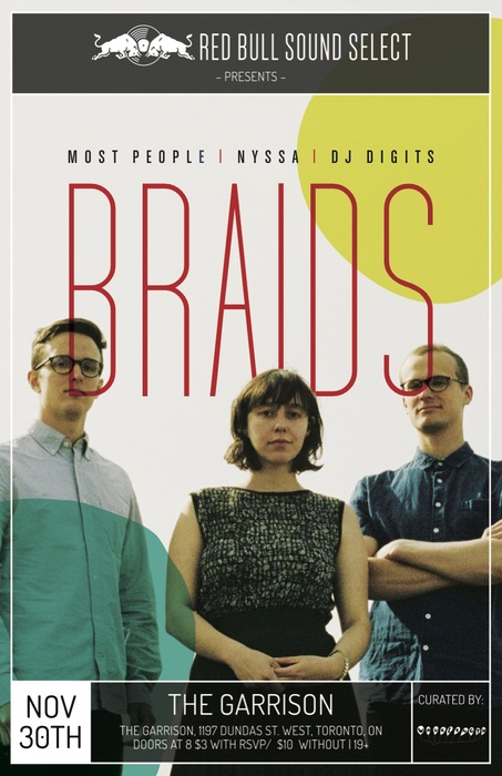 Red Bull Sound Select: Braids + Most People + Nyssa + DJ Bad Plastics