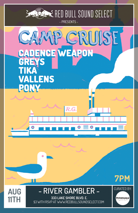 Red Bull Sound Select presents Camp Cruise feat. Cadence Weapon + Greys + TiKA + Vallens + PONY