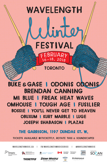 Wavelength Winter Festival 18 - Night 1: Brendan Canning + MI Blue + Bossie + Obuxum + Plazas