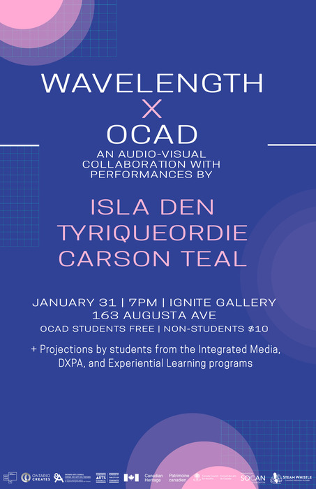 Wavelength x OCAD: Isla Den + Tyriqueordie + Carson Teal
