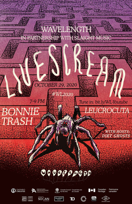 LIVESCREAM with Bonnie Trash + Leucrocuta + Diet Ghosts