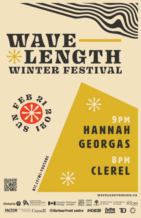 Wavelength Winter Festival 2021: Hannah Georgas + Clerel