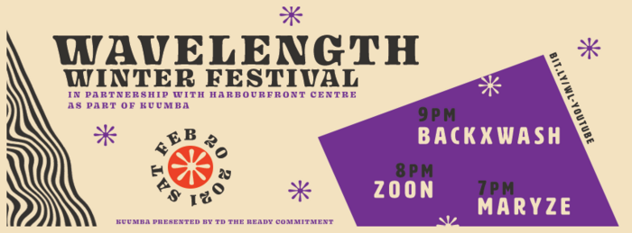 Wavelength Winter Festival 2021: Backxwash + Zoon + Maryze