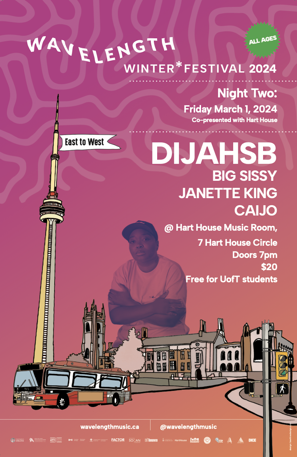 Wavelength Winter Festival 2024 Night 2: DijahSB + Big Sissy + Janette King + Caijo