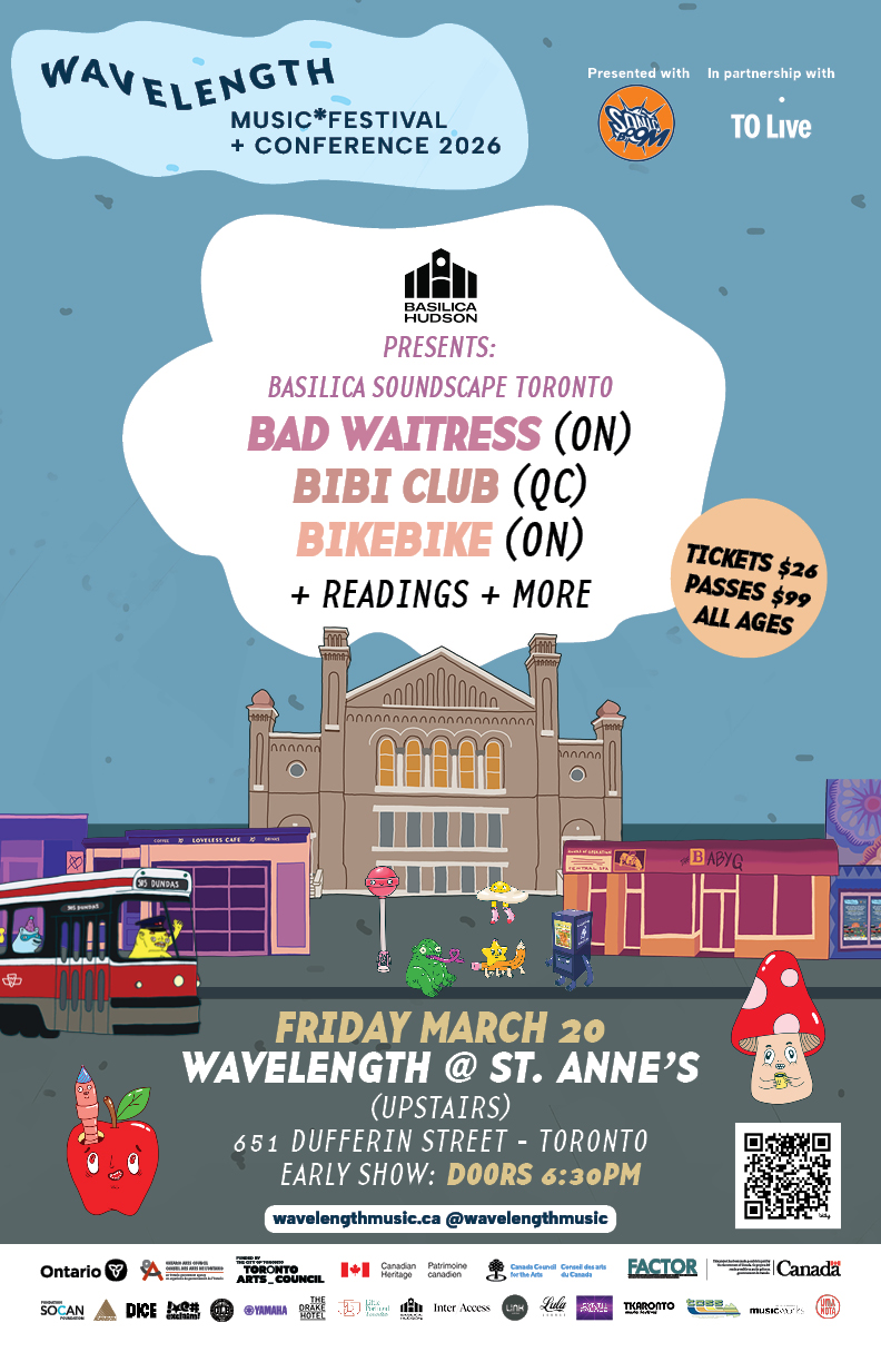 Bad Waitress + Bibi Club + bikebike + Poetry by Melissa Auf der Maur + more: Wavelength Music Festival + Conference 2026