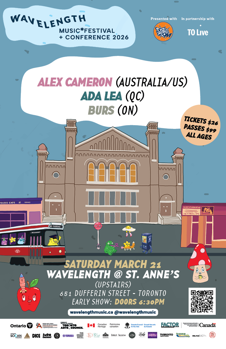 Alex Cameron + Ada Lea + Burs: Wavelength Music Festival + Conference 2026