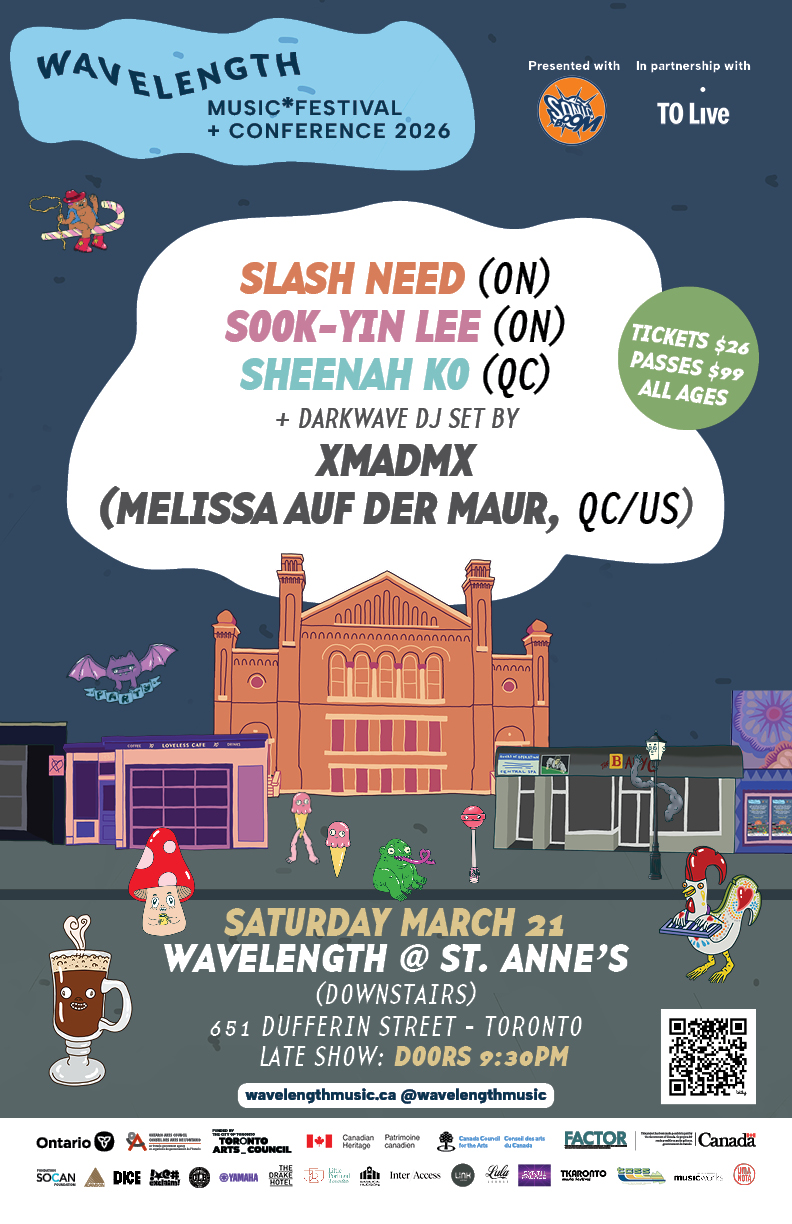 Slash Need + Sook-Yin Lee + Sheenah Ko + xMAdMx Darkwave DJ set: Wavelength Music Festival + Conference 2026