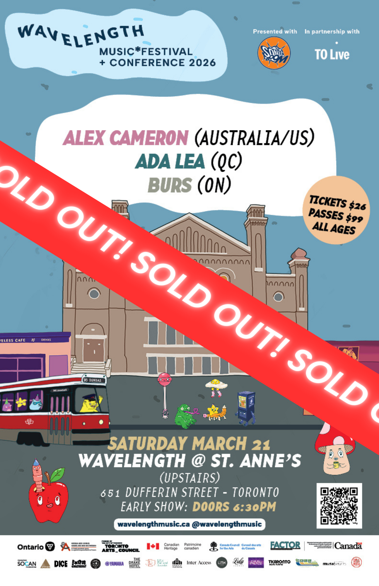 Alex Cameron + Ada Lea + Burs: Wavelength Music Festival + Conference 2026