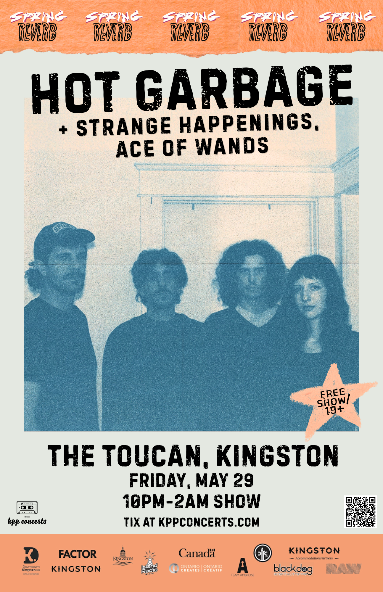 Hot Garbage + Ace of Wands + Strange Happenings: Spring Reverb x Wavelength
