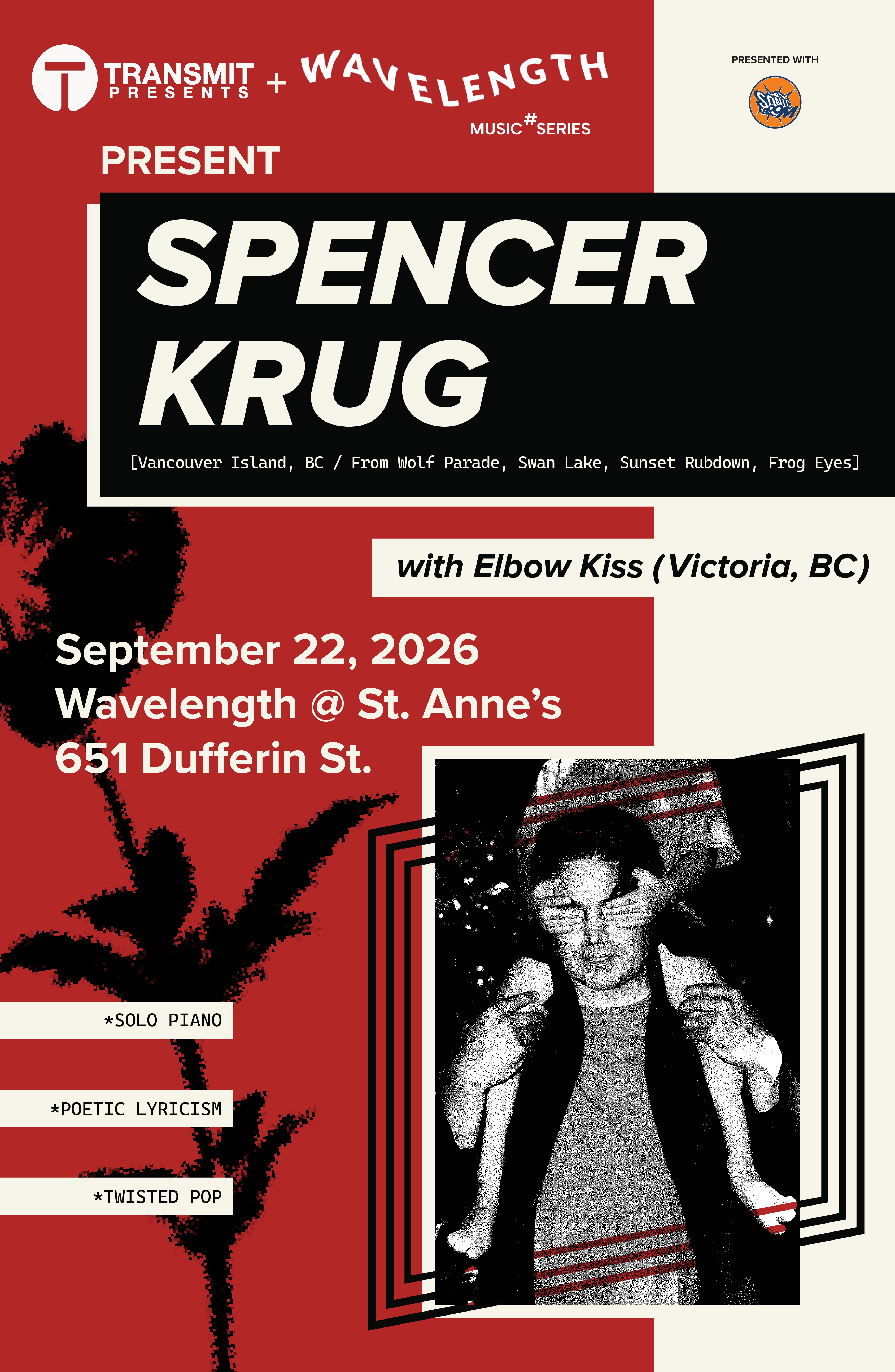 Spencer Krug + Elbow Kiss: Transmit Presents x Wavelength