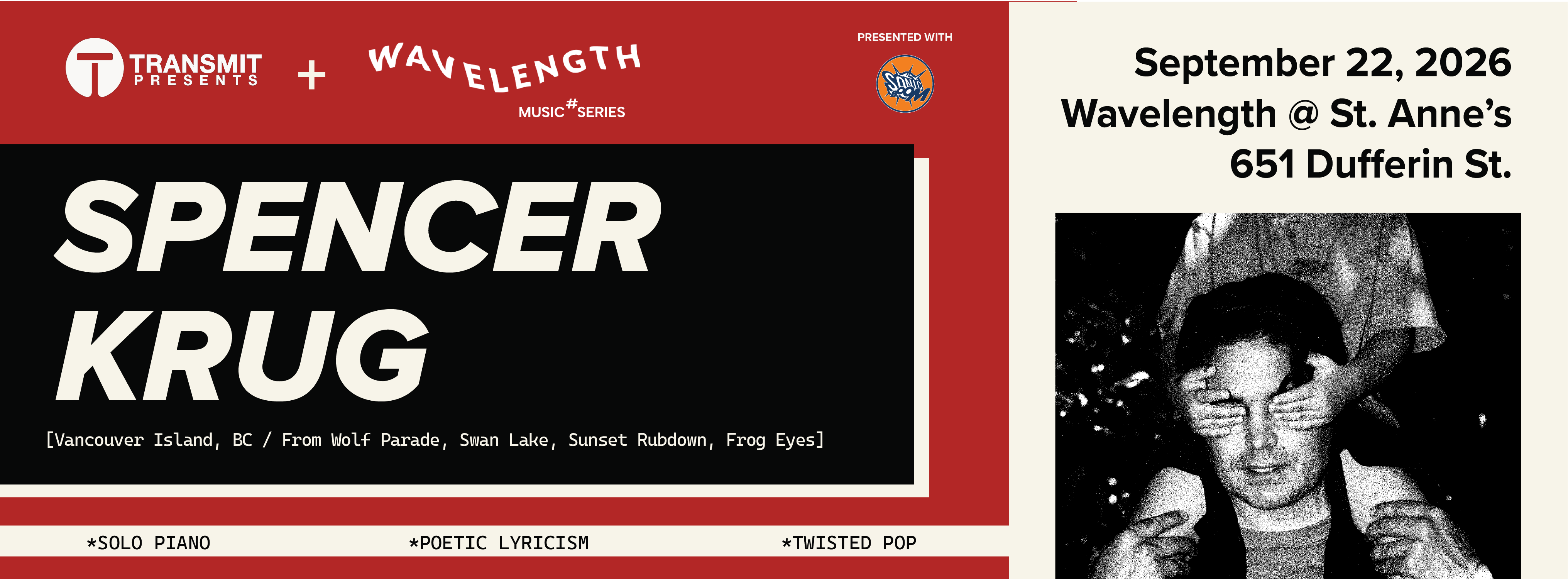 Spencer Krug: Transmit Presents x Wavelength